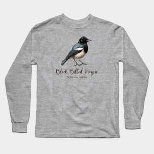 Black-Billed Magpie - The Bird Lover Collection Long Sleeve T-Shirt